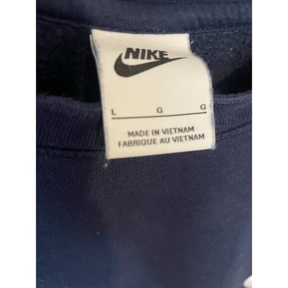 Embroidered Blue Nike Crewneck Adult Large - Picture 2 of 3